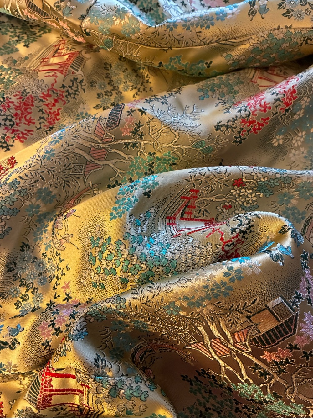 Vintage 1980’s, Hangzhou China 100% Silk Robe, Collector Grade, Original Tags-M - Picture 3 of 14